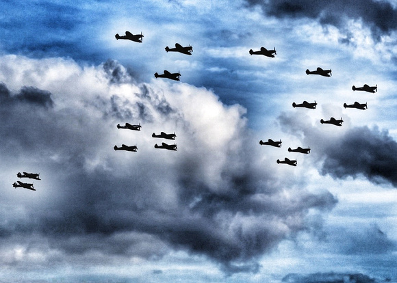 Spitfire Formation Duxford